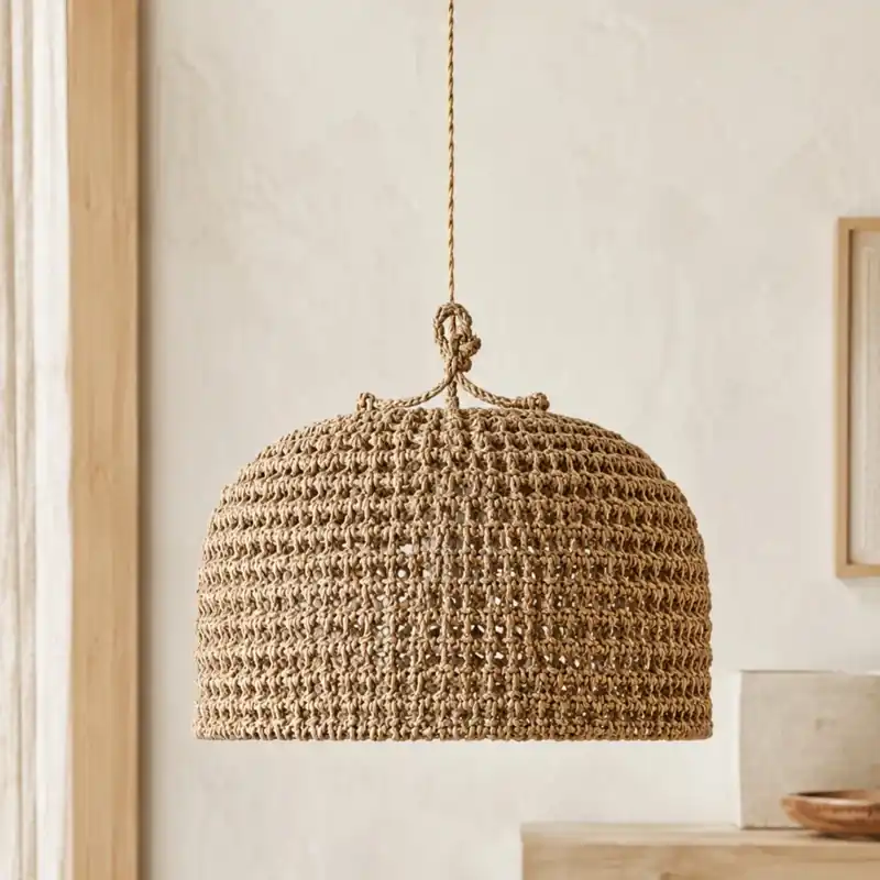 Tara Lampe à suspension en corde Dome
