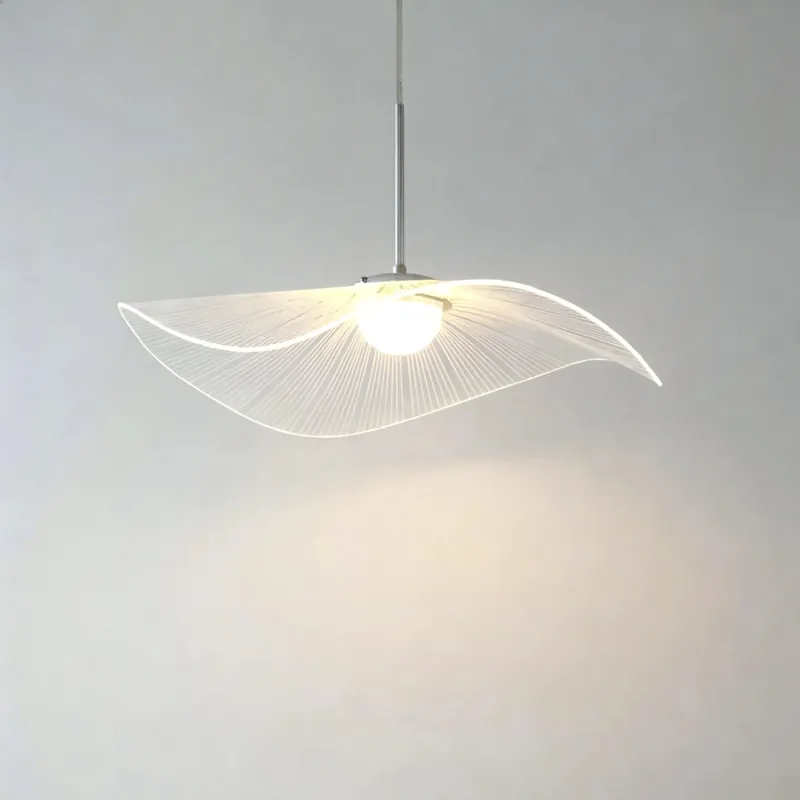 Suspension LED feuille de lotus acrylique Anwen Nordic