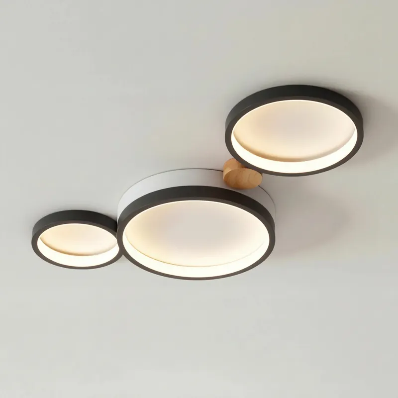 Plafonnier LED à matrice circulaire Alina Macaron