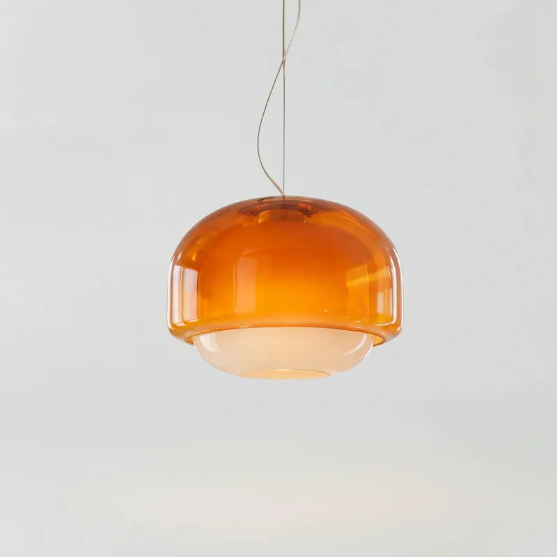 Pericles Suspension en Verre Coloré Sphérique