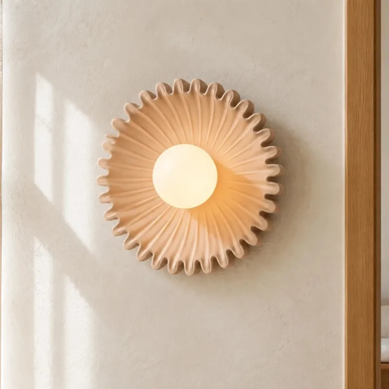 Applique murale fleur en céramique moderne Marenys