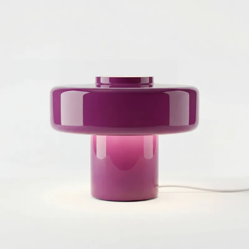 Lampe de table champignon en verre coloré Mamie Modern
