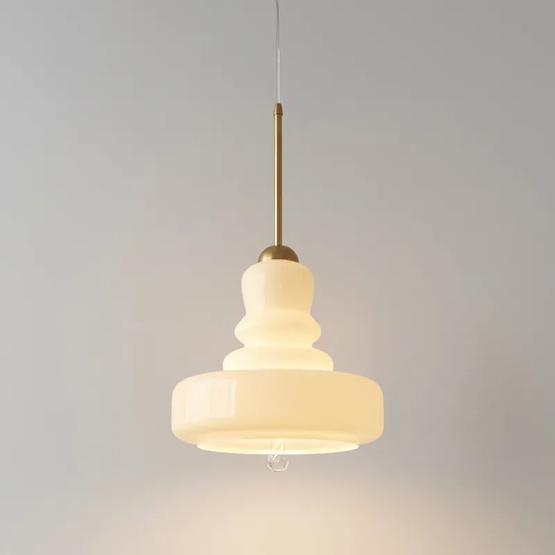 Suspension en verre calebasse vintage Mireille
