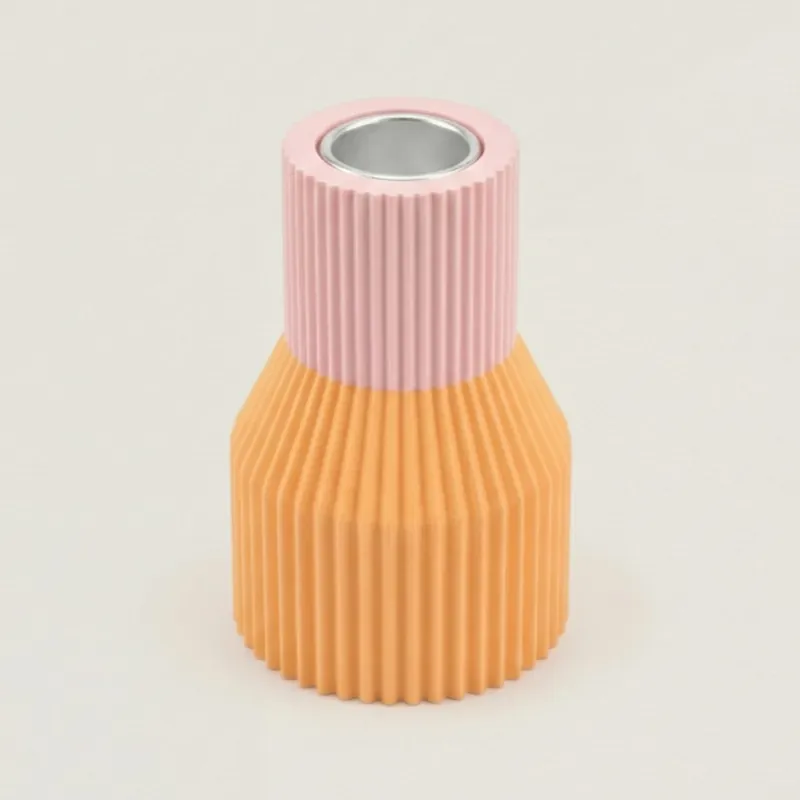 Bougeoir en plastique Helia Modern Color Block