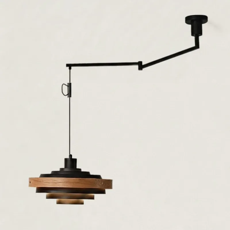 Suspension à bras oscillant en bois rétro Nile