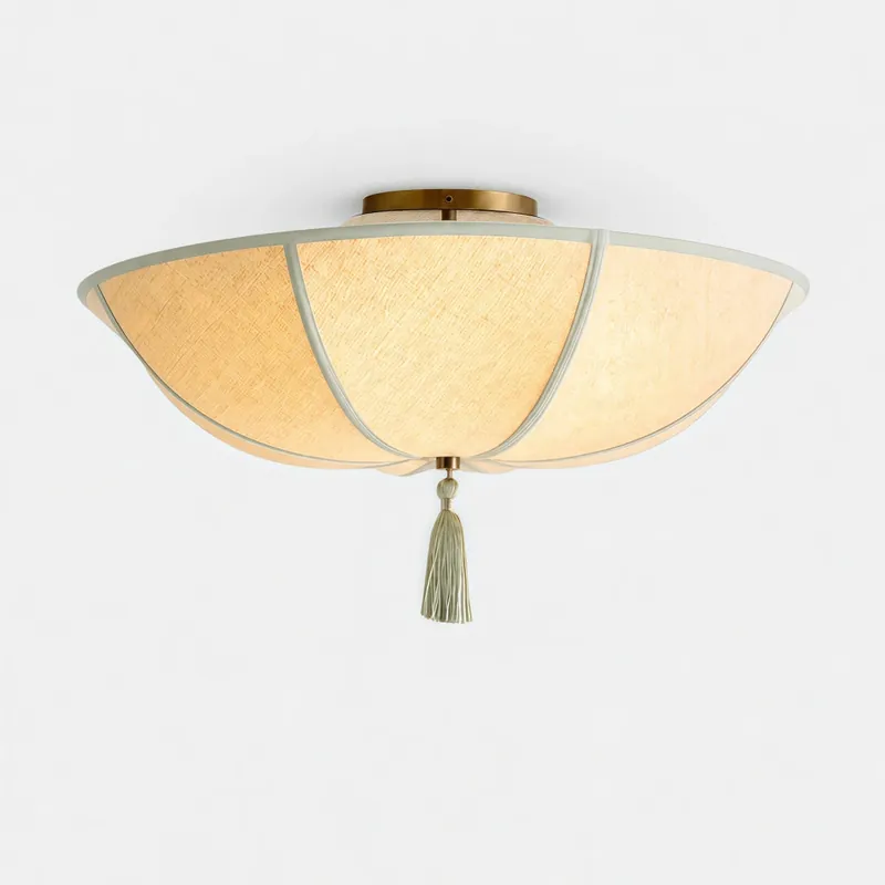 Plafonnier en tissu floral moderne Ulyana