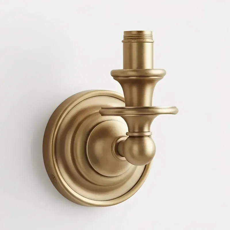 Base de lampe murale ronde en métal vintage Celine