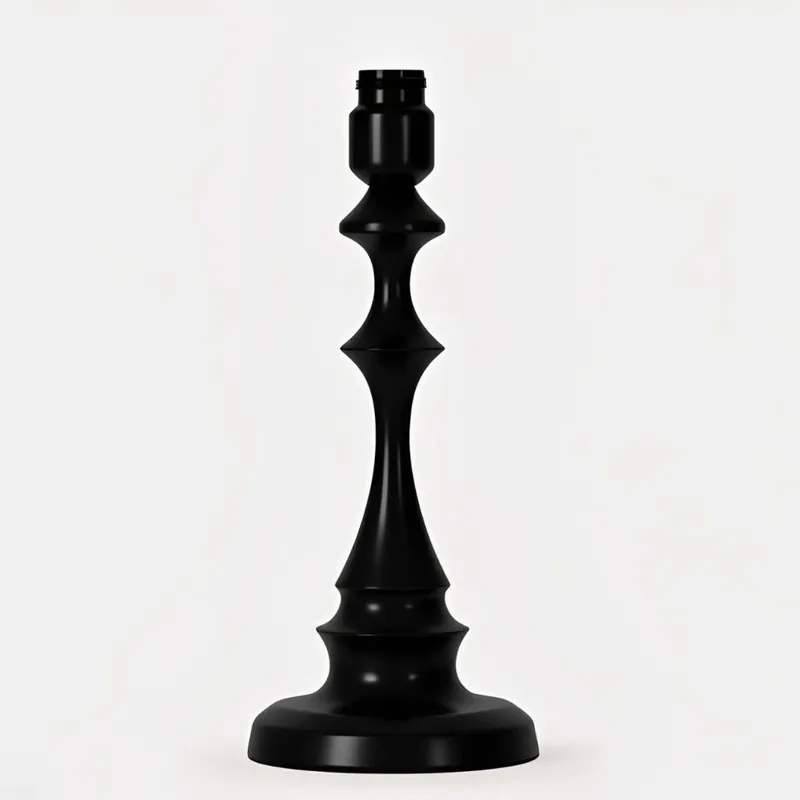 Base de lampe de table en fer colonne sculpturale moderne Zane
