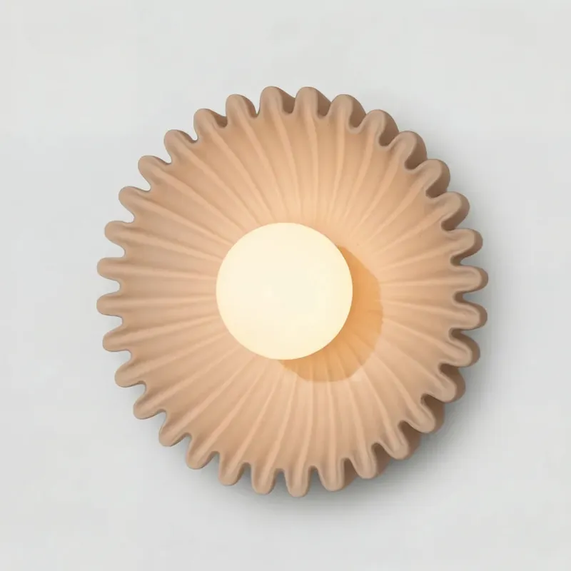 Applique murale fleur en céramique moderne Ilyna
