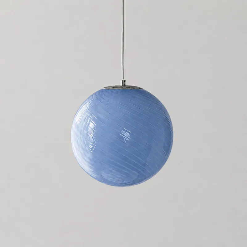 Suspension Globe en Verre Coloré Moderne Cleo