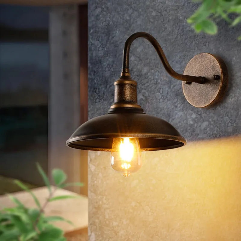 Vulcan Vintage Gänsekopf Außenwandlampe