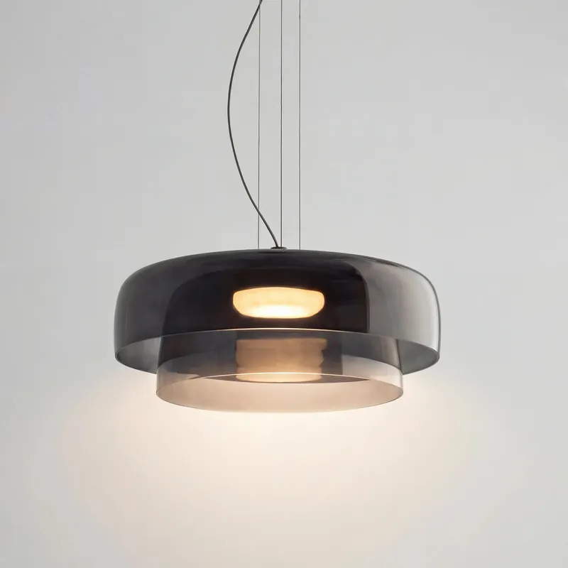 Elara Farbige Glas Schalen Pendelleuchte