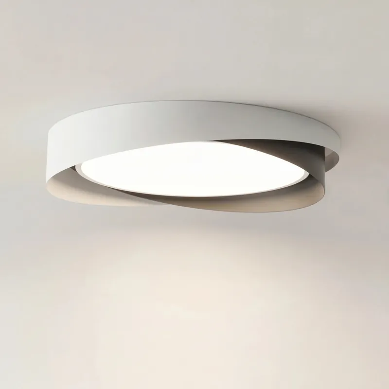 Solvane Minimalistischer Doppelring LED-Deckenleuchte