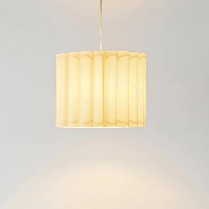 Thalissea Minimalist Leinen Weiß Pendelleuchte
