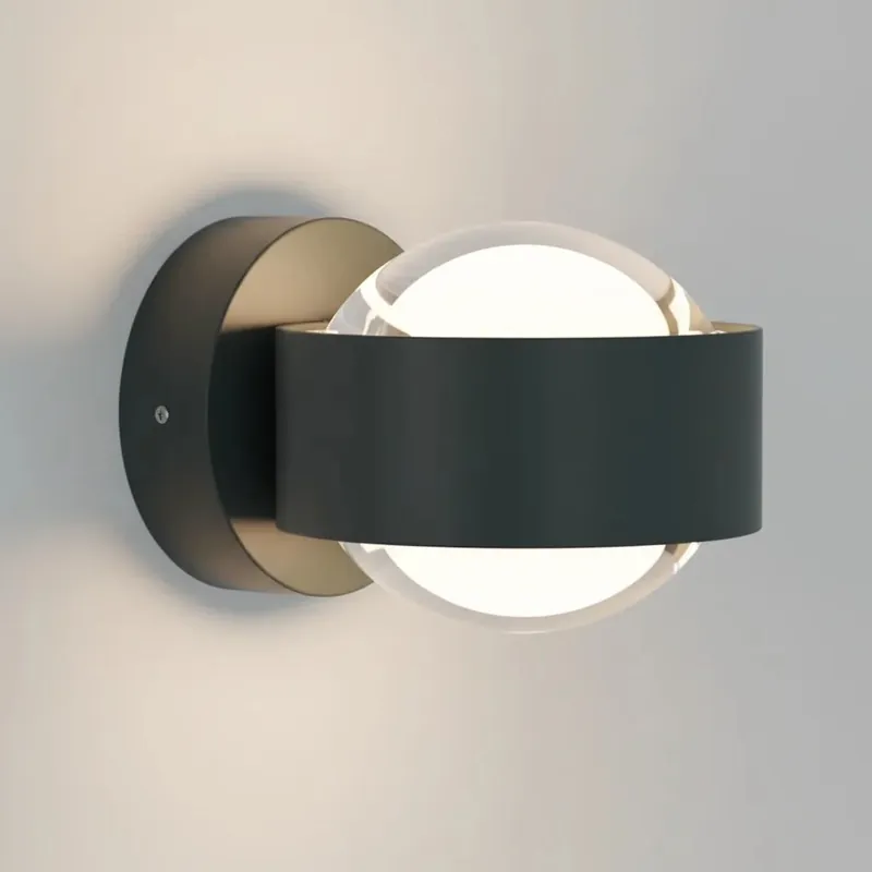 Myrnethor Minimalistische Kugel Glas Wandleuchte