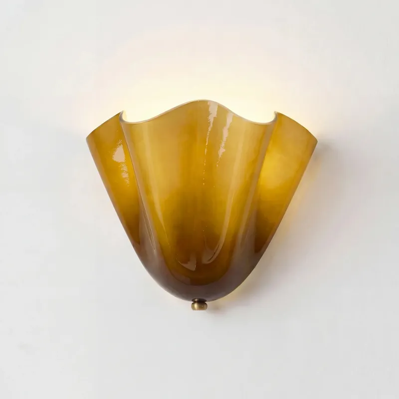 Sheryl Moderne Muschel Glas Wandlampe