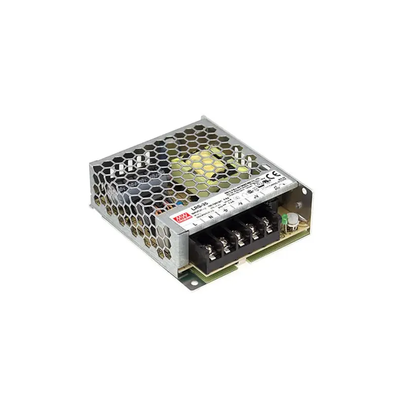 RS-35-12 Transformator MEANWELL I: 88-264VAC Ut: 12VDC 3 A 36W Isolering 3000 VAC