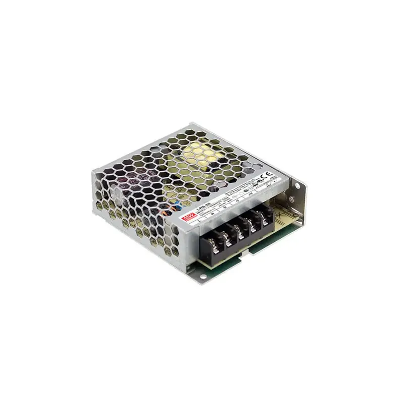 RS-50-24 Transformator MEANWELL I: 88-264VAC Ut: 24VDC 2,2A 52,8W Isolering 3000VAC