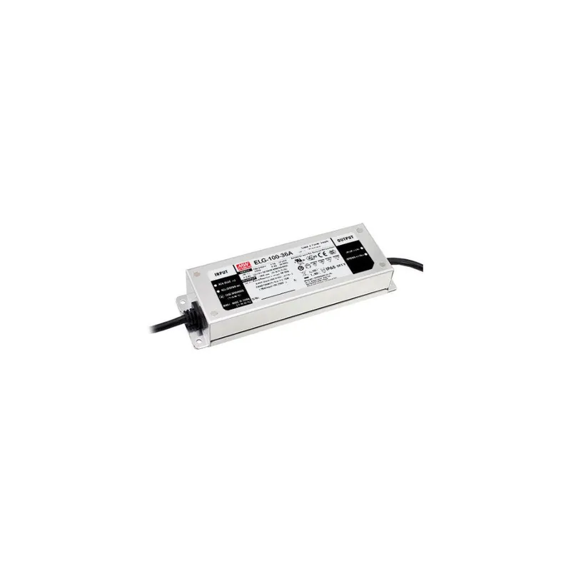 ELG-100-48B-3Y IP67 Transformator MEANWELL I: 100-305VAC Ut: 48VDC 2A 96W Justerbar (0-10VDC/PWM/Motstånd) 3 Ent