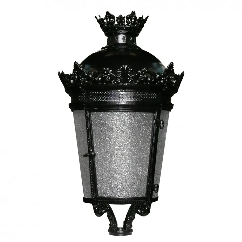 Lykta FernandiNej 650MM smidda Aluminium Ugn målad Svart