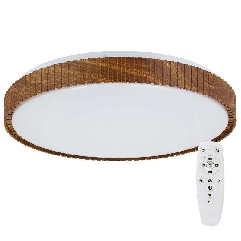 Plafonnier LED décoratif 40 W CCT 3 000-6 000 °K (Tonalité lumineuse variable) Télécommande