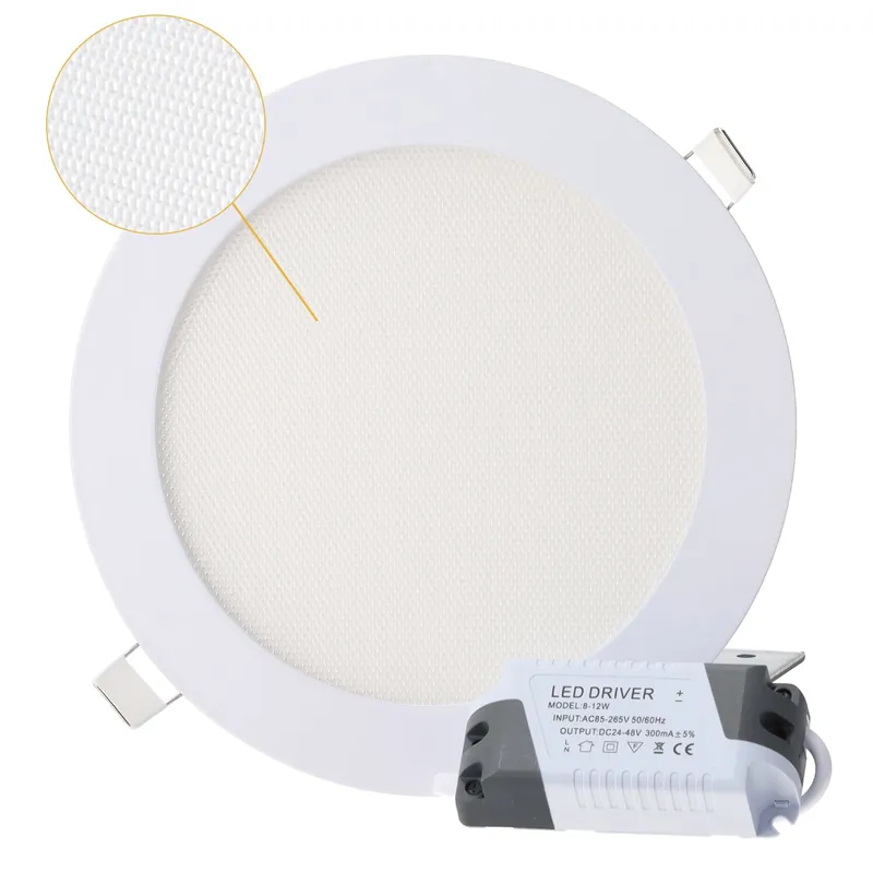 Panneau LED 12 W 860 lm circulaire CCT (Tonalité lumineuse variable) UGR17 40 000 h