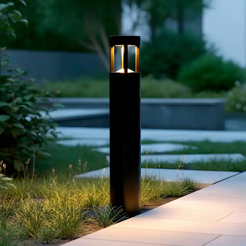 Balise LED extérieure « Jamalpur » 90 cm 10 W 220 V CA 3000 K Noir