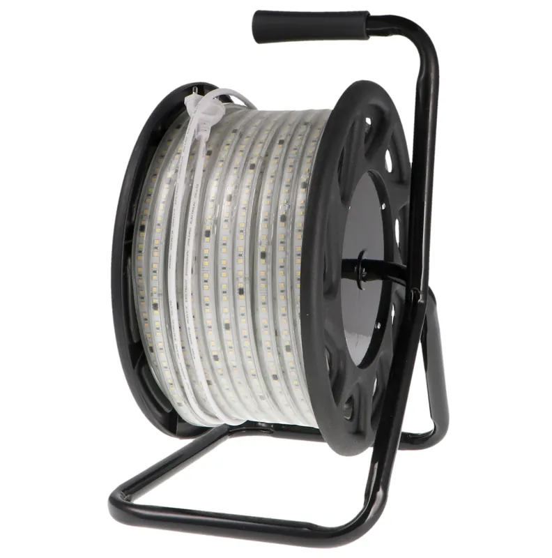 Rouleau de bande LED SMD 220 V, 15 W/m, 1500 lm/m, avec bobine - 50 mètres