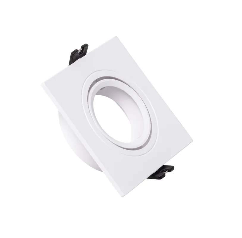 Downlight Anel Spotlight 1xGU10 Policarbonato Retangular Branco