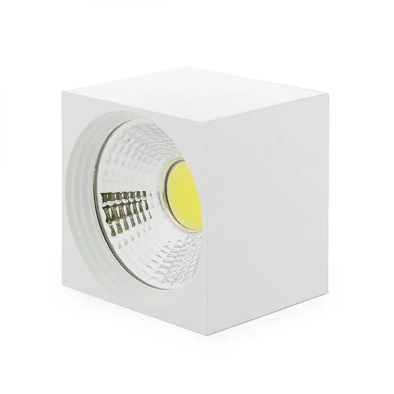 Downlight LED de superfície 3W 300Lm 6000ºK Quadrado 40.000H [BF-MZ3002-3W-W-CW