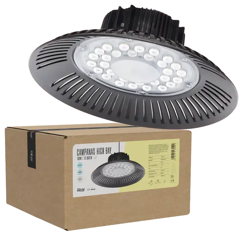 Baía alta LED 100W 10.000Lm 6000ºK IP65 50.000H [BX3-HB-100WK-CW]