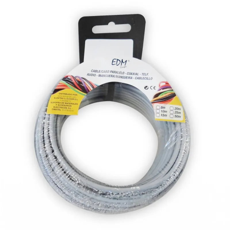 Avvolgicavo flessibile 2,5 mm grigio 15 m senza alogeni [E3-28464]