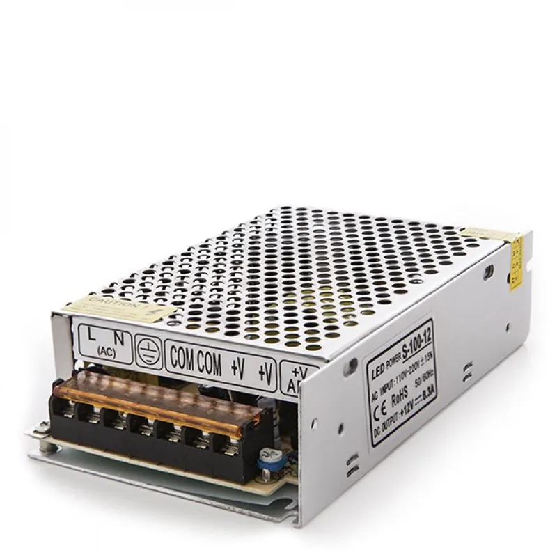 LED transformer 230VAC/12VDC 100W 8.5A IP20