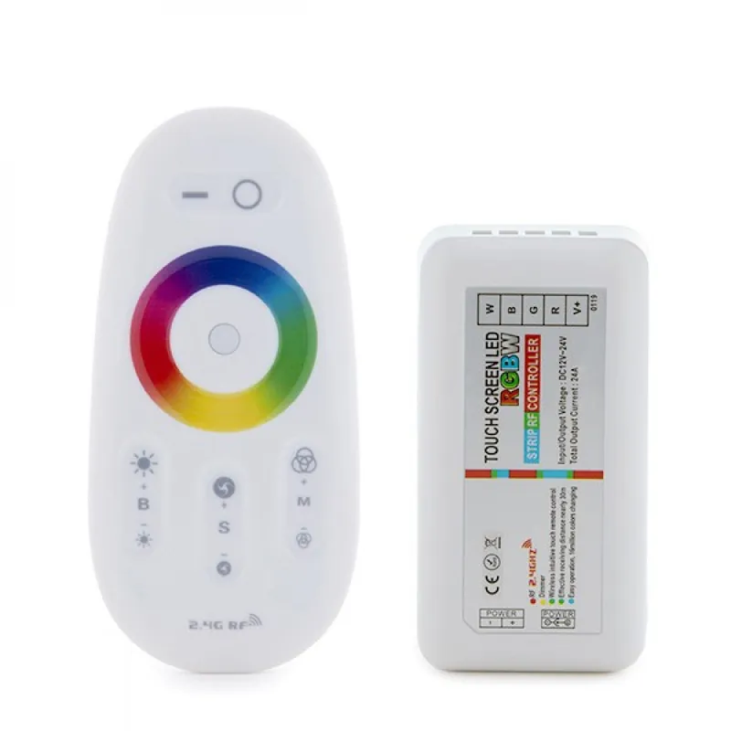 Controller 2,4G LED Strip RGB-White Remote Control 12-24VDC ► 288/576W