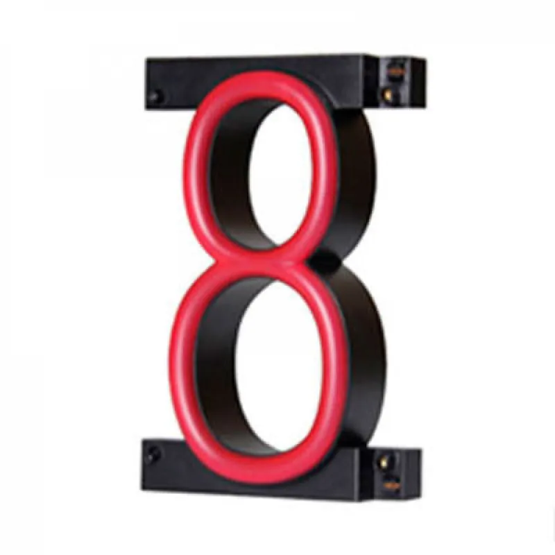 Number LED Neon 8 Width 90Mm Height 161Mm Depth 38Mm