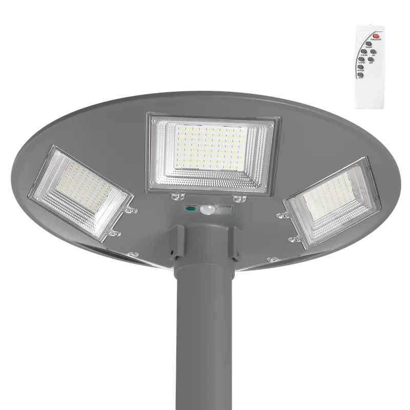 Apparecchio LED Solare 150W 15000Lm 6000ºK IP67 Pannello: 6V 18W Batteria: 3.2V 15000MaH Grigio