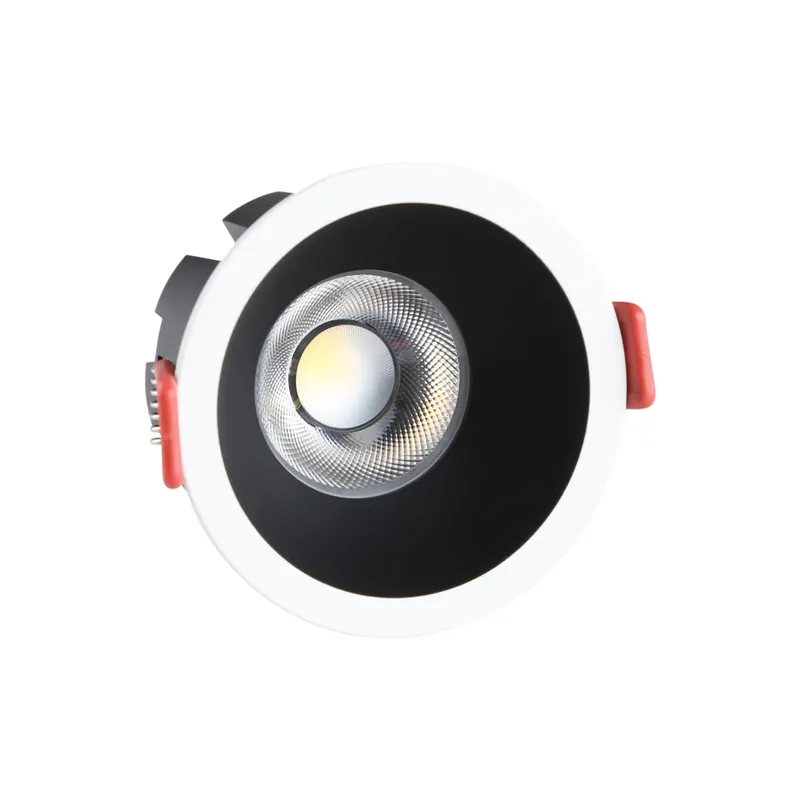 8W CCT LED downlight with OSRAM chip, cut-out Ø 75 mm, black reflector