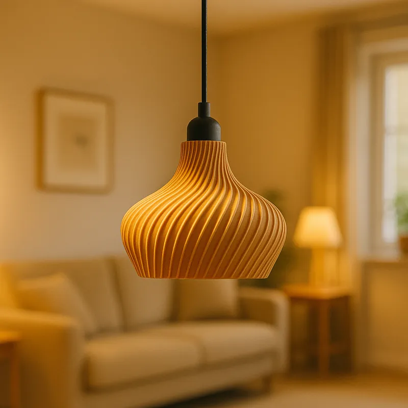 Závěsná lampa „Daila“, béžová/černá stropní rozeta/černý kabel
