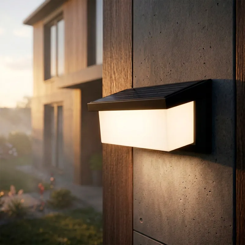 LED solární nástěnné svítidlo 3,0 W baterie 3,7 V IP65