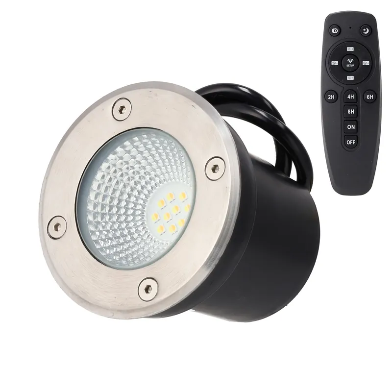 5W wpuszczany reflektor ogrodowy LED IP65 CCT (regulowana barwa światła) z pilotem zdalnego sterowania