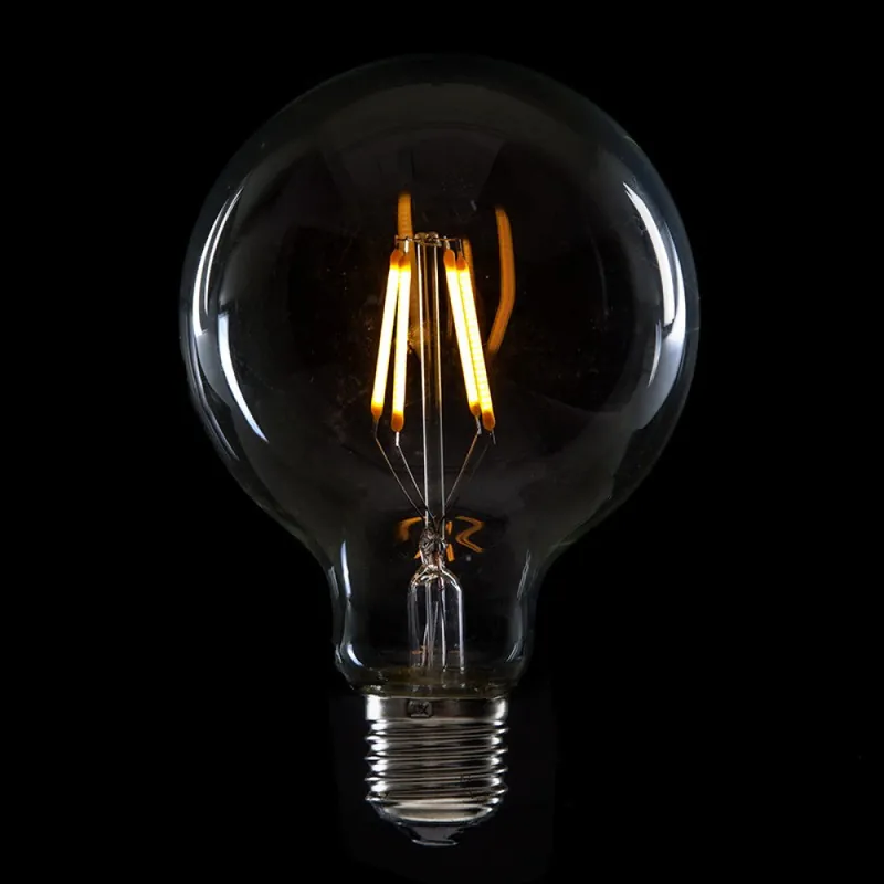 Żarówka LED E27 4W 288Lm 2000°K Filament G95 40 000H [HO-LF-G95-E27-4W-WW]
