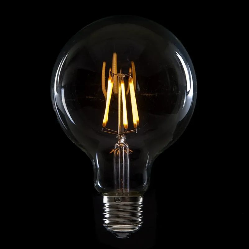 Żarówka LED E27 6W 432Lm 2000°K Filament G95 40 000H [HO-LF-G95-E27-6W-WW]