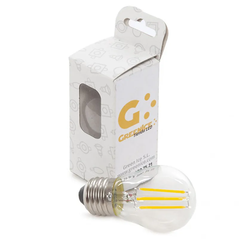 Żarówka LED E27 4W 288Lm 2700ºK Filament G45 Obudowa niestandardowa 40 000H [WO-LF-G45-E27-4W-WW-EP06]