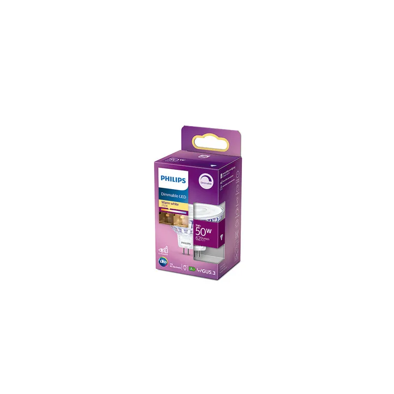 Żarówka LED Philips MR16 60D Możliwość Przyciemniania 7W 621Lm 2700K [PH-929001904350]