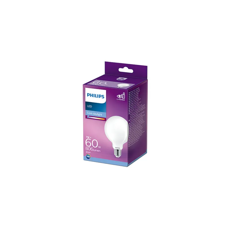 Żarówka LED Philips E27 G93 7W 806Lm 6500K [PH-929002371001]