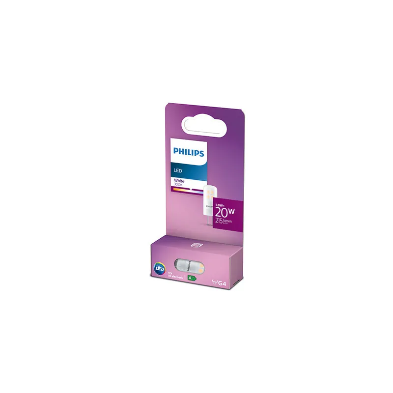 Żarówka LED Philips G4 12V 1.8W 215Lm 3000K [PH-929002389117]