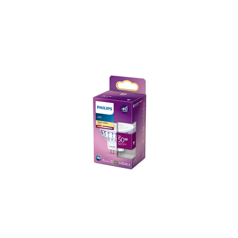 Żarówka LED Philips MR16 36D 7W 621Lm 2700K [PH-929001904855]