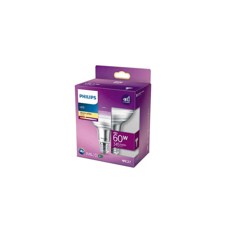 Żarówka LED Philips E27 R80 4W 410Lm 2700K [PH-929001891503]