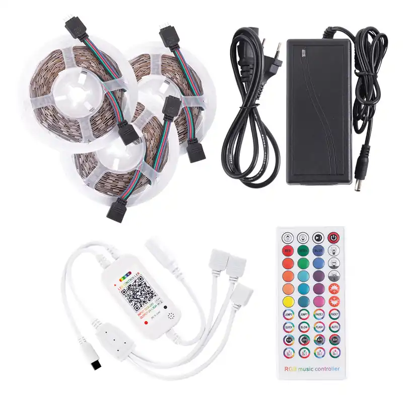 Zestaw listew 108W 4500 lm 450 diod LED 15 metrów RGB Blister Transformator, kontroler, pilot IP20 40 000H [CA-KITRGB-15M]