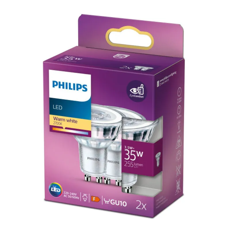 Żarówka LED Philips/Signify PAR16 GU10 3,5W 2700°K 15000H [PH-8718699774295]
